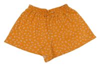 Oranžové květované kraťasy Matalan