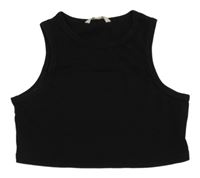 Černý crop top Shein