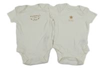 2x smetanové body s nápisem Dunnes