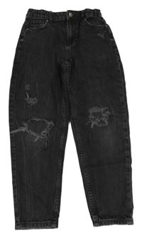 Tmavošedé mom rifle s prošoupáním Denim Co.