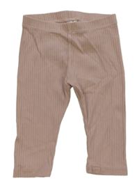 Béžové žebrované legíny H&M