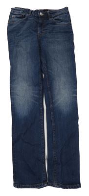 Tmavomodré skinny fit rifle H&M