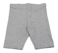 Šedé melírované elastické kraťasy H&M