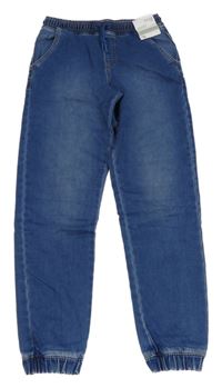 Nové - Modré teplákové cuff rifle Denim Co.