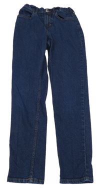 Tmavomodré slim fit rifle H&M