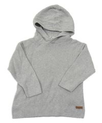 Šedý melírovaný svetr s kapucí H&M