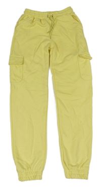 Žluté cargo cuff tepláky Civil 