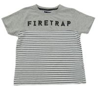 Šedo-pruhované tričko Firetrap