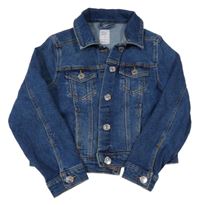 Tmavomodrá riflová crop bunda Denim Co.