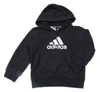 Černá mikina s kapucí Adidas