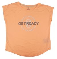 Oranžové sportovní tričko s potiskem H&M