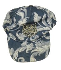 Tmavo-světlešedá vzorovaná kšiltovka s tygrem H&M