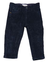 Tmavomodré skinny manšestráky