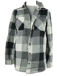 Dámská černo-bílá kostkovaná halenka H&M