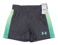 Nové - Šedo-zelené sportovní kraťasy Under Armour