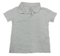 Bílé polo tričko H&M