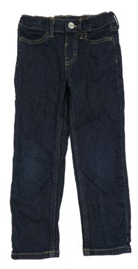 Tmavomodré slim fit rifle H&M