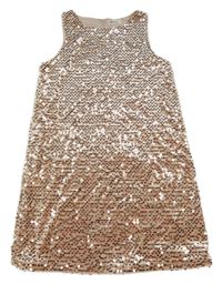 Lososové flitrové šaty H&M