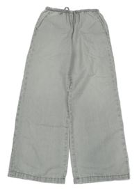 Světlešedé široké lehké rifle H&M