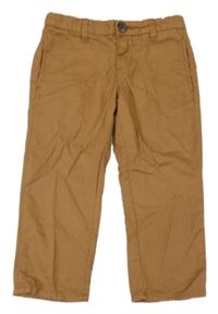 Béžové plátěné chino kalhoty H&M