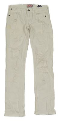Bílé skinny rifle s prošoupáním Vingino
