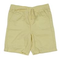 Žluté plátěné kraťasy Primark