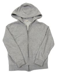 Šedá propínací mikina s kapucí H&M