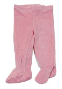 Růžové sametové polodupačky Leigh Trucker
