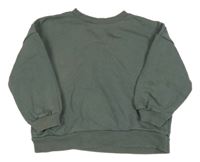 Zelenošedá oversize mikina Zara