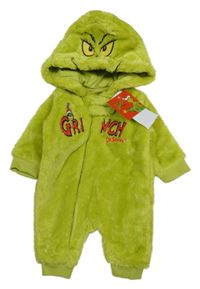 Nové - zelená chlupatá kombinéza s kapucí - Grinch Soft Touch