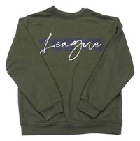 Khaki mikina s nápisem Primark