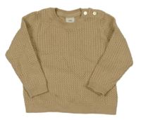 Béžový žebrovaný svetr H&M