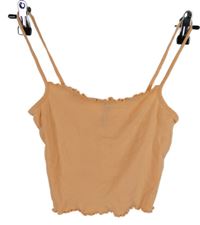 Dámský oranžový crop top H&M