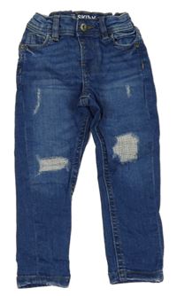 Modré skinny rifle s prošoupáním Denim Co.