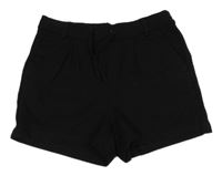 Černé teplákové chino kraťasy Kids Only