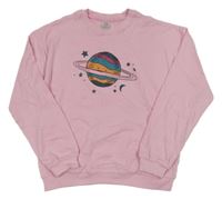 Růžové pyžamové triko s planetou Kiki&Koko