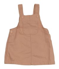 Růžové riflové laclové šaty Primark