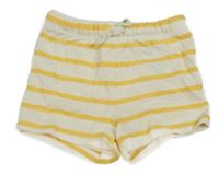 Žluto-smetanovo pruhované kraťasy H&M