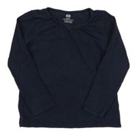 Tmavěmodré triko H&M