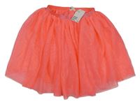 Nové - Neonově růžová třpytivá sukně H&M
