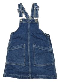 Modré riflové laclové šaty H&M