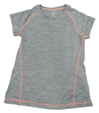 Šedé melírované sportovní tričko H&M