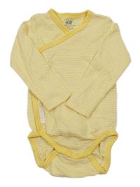 Žluto-bílé pruhované zavinovací body H&M