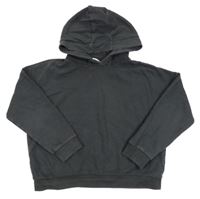 Tmavošedá crop mikina s kapucí M&S