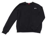 Černá mikina s logem Slazenger