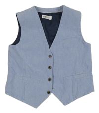 Světlemodrá společenská vesta H&M