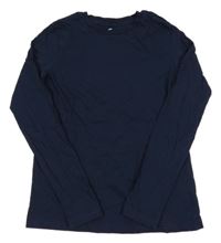 Tmavomodré triko H&M