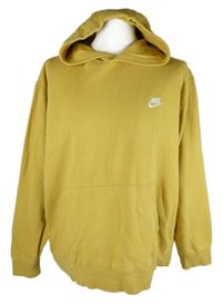 Pánská žlutá mikina s kapucí Nike 