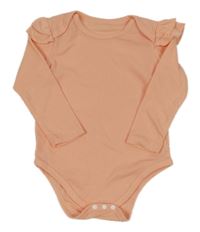 Lososové žebrované body s volánky 