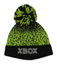Černo-zelená čepice s bambulí - X-BOX George